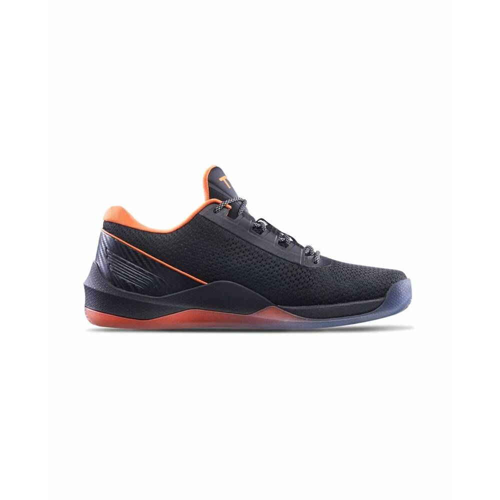 TYR Men's Athletic Shoe in Black and Orange